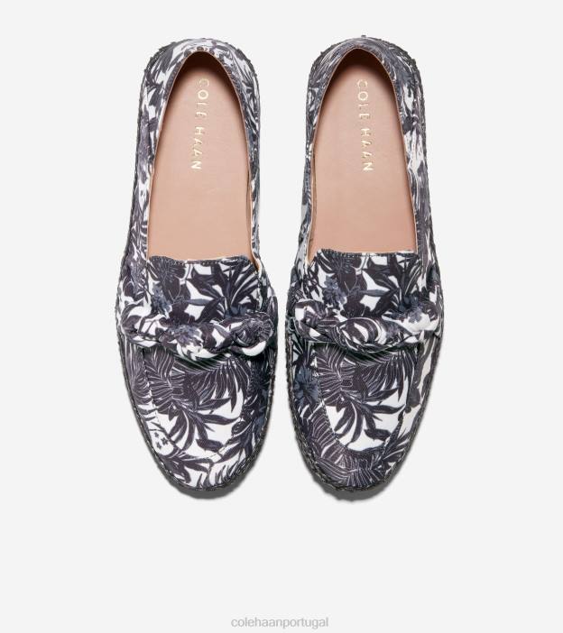 estampa floral preto marfim beverly calçados 8Z8F225 mulheres Cole Haan espadrille com nó cloudfeel - Image 5