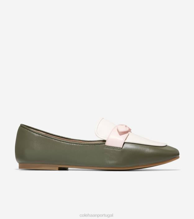 folha de chá-garça-água-de-rosas calçados 8Z8F138 mulheres Cole Haan mocassim york bow - Image 1
