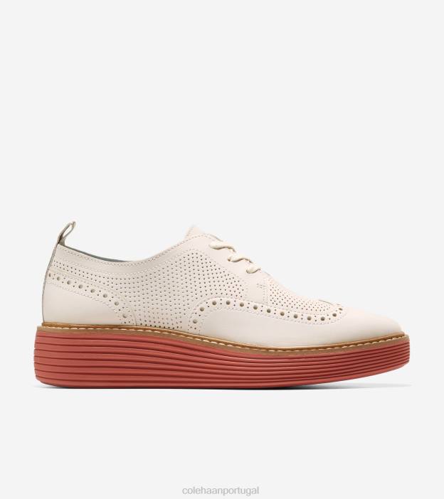 garça-cinábrio calçados 8Z8F167 mulheres Cole Haan originalgrand platform wingtip oxford - Image 1