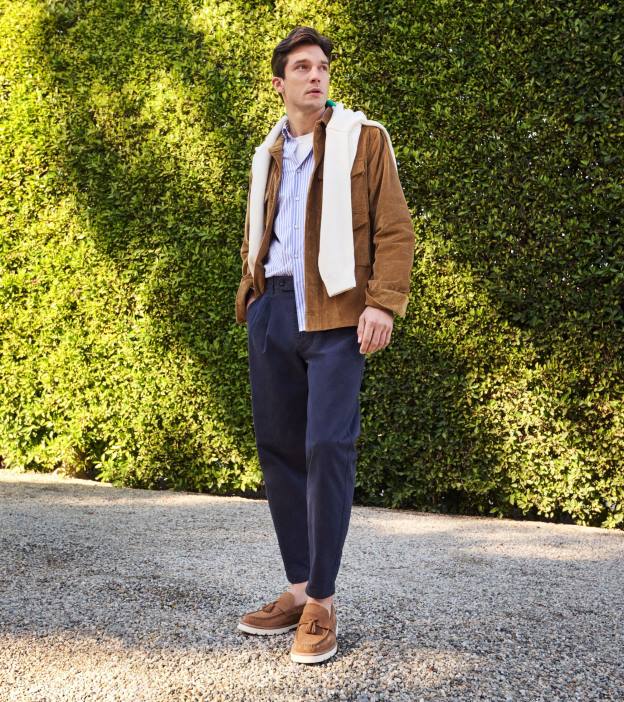 garça-real dourada calçados 8Z8F450 homens Cole Haan mocassim clássico americano tassel - Image 2