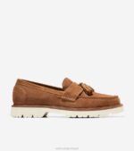 garça-real dourada calçados 8Z8F450 homens Cole Haan mocassim clássico americano tassel