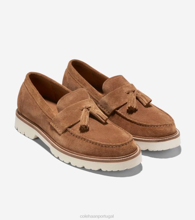 garça-real dourada calçados 8Z8F450 homens Cole Haan mocassim clássico americano tassel - Image 6