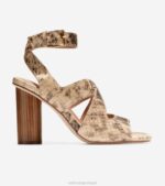 impressão de cobra calçados 8Z8F175 mulheres Cole Haan sandália reina city