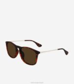 impressão de tartaruga acessórios 8Z8F583 homens Cole Haan óculos de sol quadrados retrô - Image 3