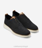marfim costurado preto calçados 8Z8F275 homens Cole Haan 2.zerogrand wingtip oxford - Image 5