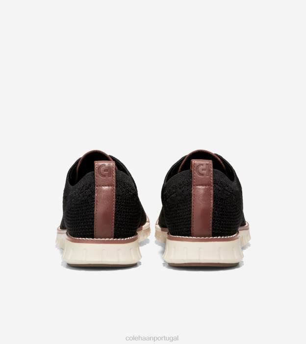 marfim costurado preto calçados 8Z8F429 homens Cole Haan zerogrand ponta de asa oxford - Image 3