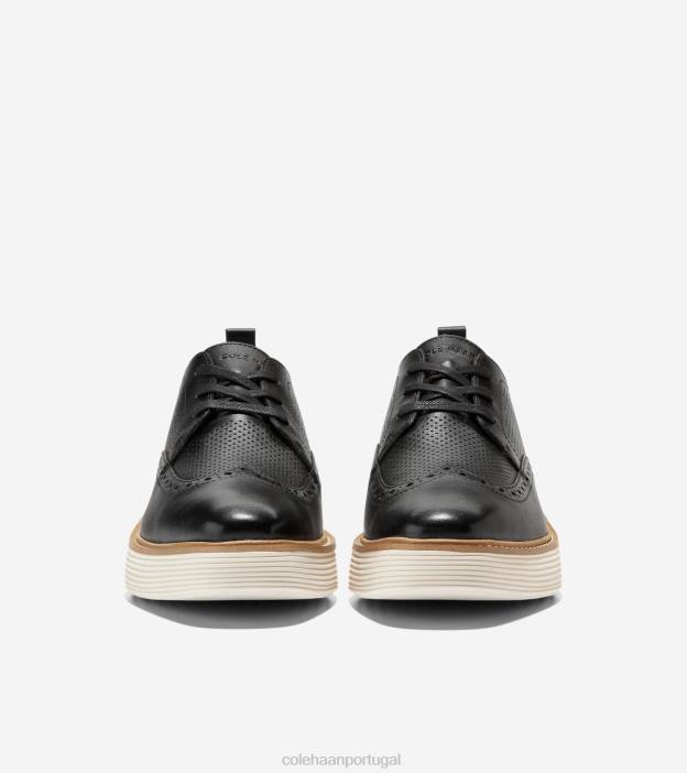 marfim negro calçados 8Z8F166 mulheres Cole Haan originalgrand platform wingtip oxford - Image 2