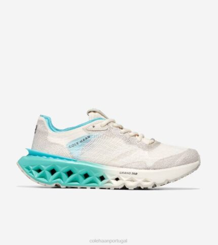 marfim-prata birch-turquesa-caribe azul calçados 8Z8F243 mulheres Cole Haan 5. tênis de corrida zerogrand embrostitch