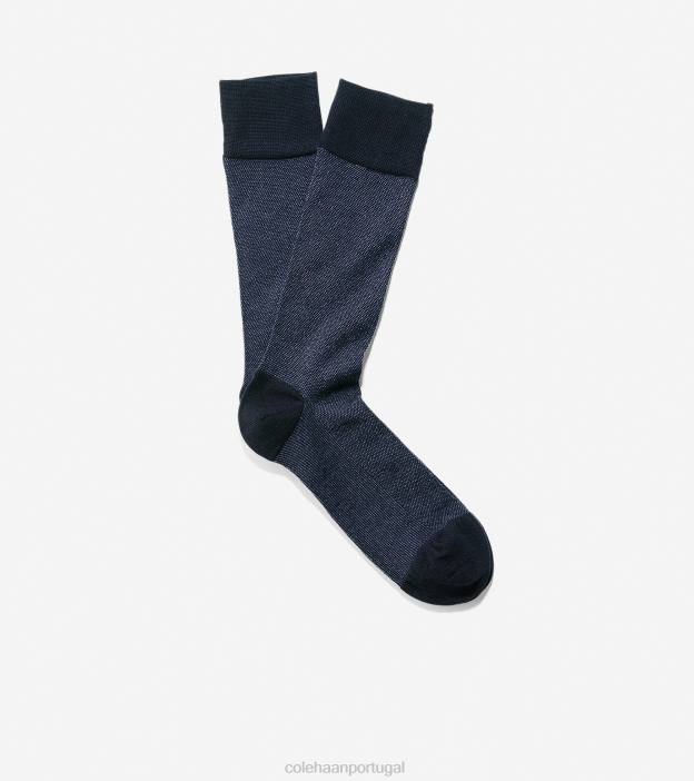marinha acessórios 8Z8F594 homens Cole Haan meias texturizadas em piquê - Image 2