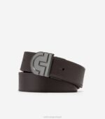 marrom preto acessórios 8Z8F571 homens Cole Haan ch logo reversível cinto 32mm