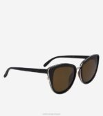 marrom-tartaruga acessórios 8Z8F532 mulheres Cole Haan óculos de sol cateye grandes - Image 3