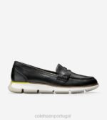 mola de enxofre negro calçados 8Z8F172 mulheres Cole Haan 4. mocassim zerogrand