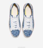 monograma denim jacquard-óptico branco calçados 8Z8F23 mulheres Cole Haan tênis grandpro topspin - Image 4