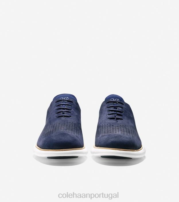 nubuck azul marinho calçados 8Z8F271 homens Cole Haan 2.zerogrand laser ponta de asa oxford - Image 2