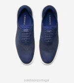 nubuck azul marinho calçados 8Z8F271 homens Cole Haan 2.zerogrand laser ponta de asa oxford - Image 4