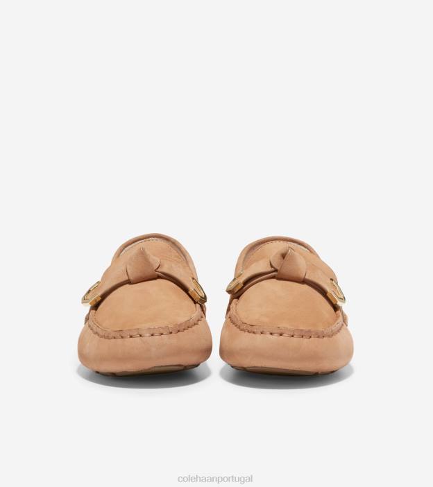 nubuck bege bétula calçados 8Z8F73 mulheres Cole Haan Evelyn Bow driver - Image 2