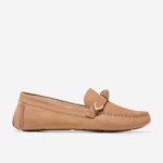 nubuck bege bétula calçados 8Z8F73 mulheres Cole Haan Evelyn Bow driver