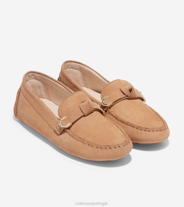 nubuck bege bétula calçados 8Z8F73 mulheres Cole Haan Evelyn Bow driver - Image 5