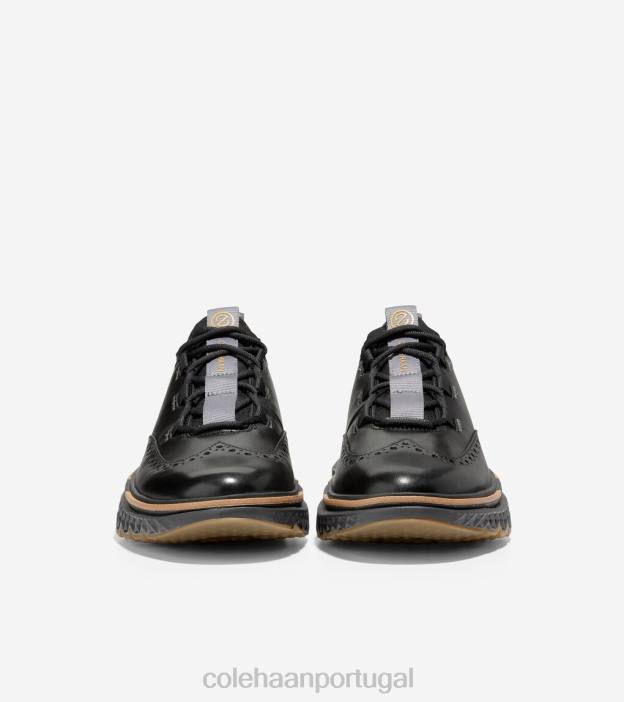 nuvem de tempestade de pavimento preto calçados 8Z8F301 homens Cole Haan 5.zerogrand ponta de asa oxford - Image 2
