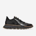 nuvem de tempestade de pavimento preto calçados 8Z8F301 homens Cole Haan 5.zerogrand ponta de asa oxford
