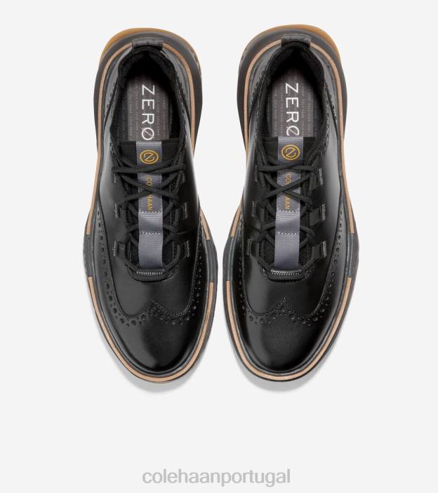nuvem de tempestade de pavimento preto calçados 8Z8F301 homens Cole Haan 5.zerogrand ponta de asa oxford - Image 4