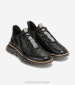nuvem de tempestade de pavimento preto calçados 8Z8F301 homens Cole Haan 5.zerogrand ponta de asa oxford - Image 5