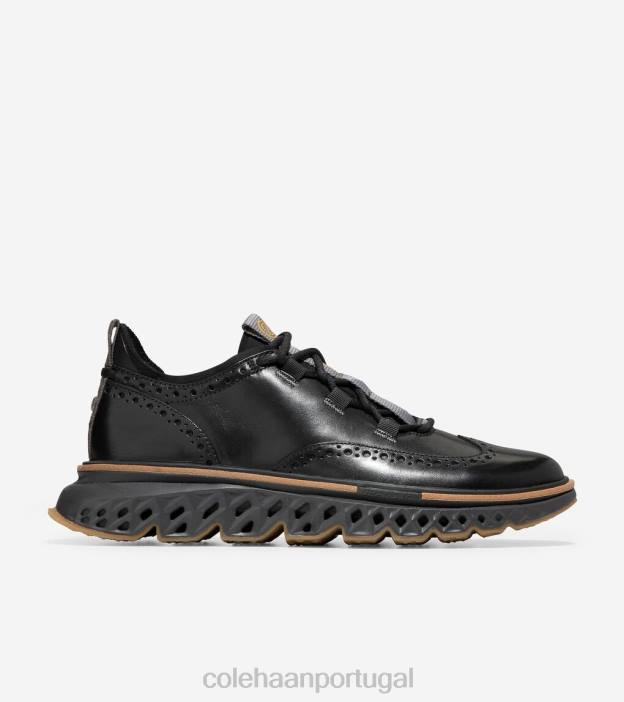 nuvem de tempestade de pavimento preto calçados 8Z8F301 homens Cole Haan 5.zerogrand ponta de asa oxford - Image 1