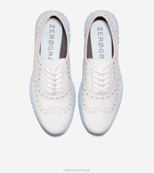 óptico branco-oxford azul calçados 8Z8F153 mulheres Cole Haan zerogrand ponta de asa oxford - Image 4