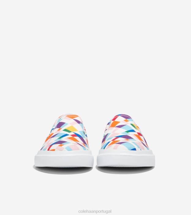 orgulho multicolorido calçados 8Z8F56 mulheres Cole Haan tênis slip-on de lona grandpro rally - Image 2