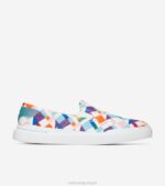 orgulho multicolorido calçados 8Z8F56 mulheres Cole Haan tênis slip-on de lona grandpro rally