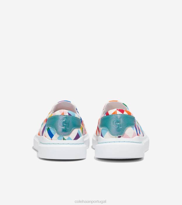 orgulho multicolorido calçados 8Z8F56 mulheres Cole Haan tênis slip-on de lona grandpro rally - Image 3