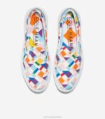 orgulho multicolorido calçados 8Z8F56 mulheres Cole Haan tênis slip-on de lona grandpro rally - Image 4