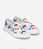 orgulho multicolorido calçados 8Z8F56 mulheres Cole Haan tênis slip-on de lona grandpro rally - Image 5