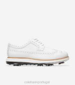 ótico branco natural calçados 8Z8F483 homens Cole Haan sapato de golfe original grand tour