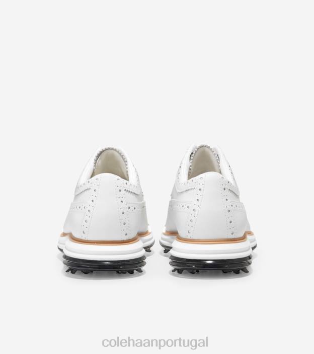 ótico branco natural calçados 8Z8F483 homens Cole Haan sapato de golfe original grand tour - Image 3