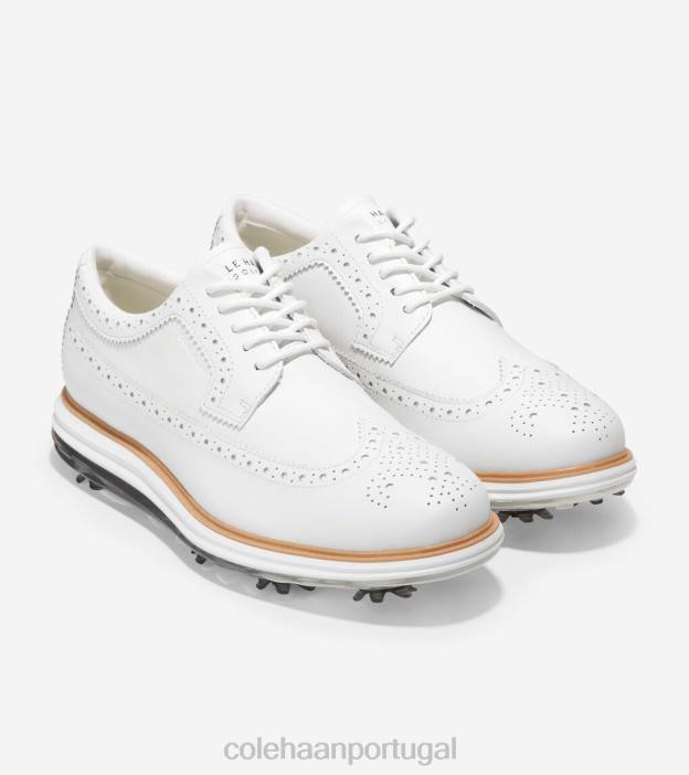 ótico branco natural calçados 8Z8F483 homens Cole Haan sapato de golfe original grand tour - Image 5