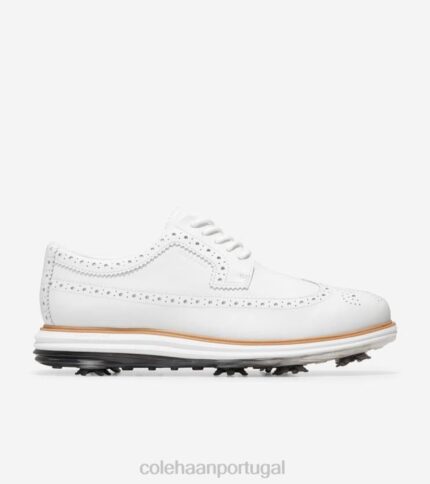 ótico branco natural calçados 8Z8F483 homens Cole Haan sapato de golfe original grand tour