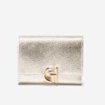ouro acessórios 8Z8F489 mulheres Cole Haan carteira em madeira com três dobras