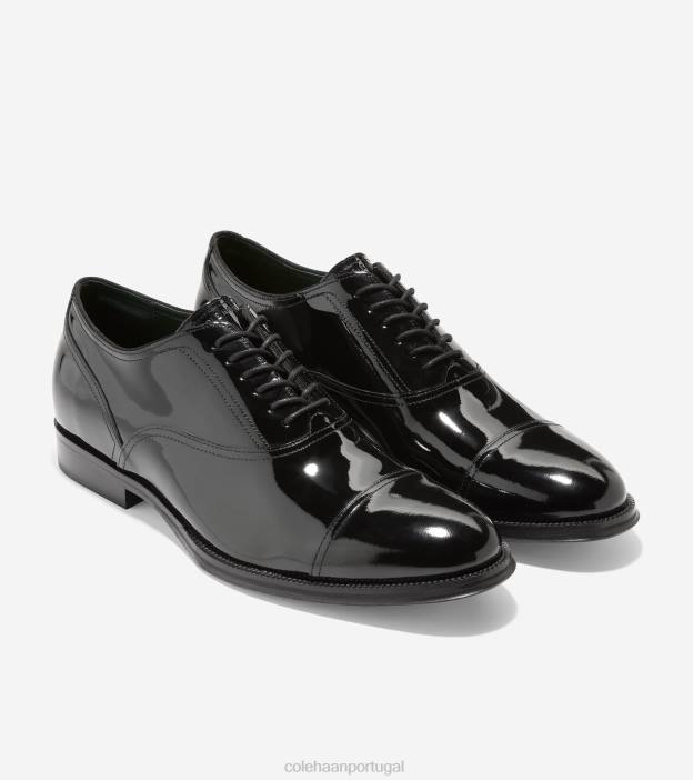 patente preta calçados 8Z8F402 homens Cole Haan clássicos modernos cap toe oxford - Image 6