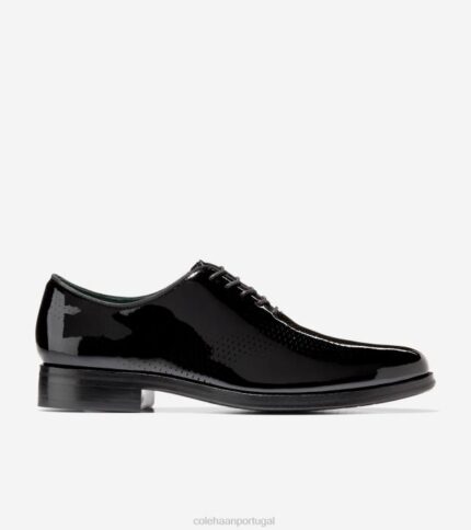 patente preta calçados 8Z8F422 homens Cole Haan Washington Grand Laser Wingtip Oxford