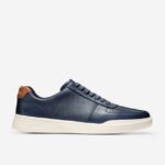 Peacoat Perfurado-British Tan calçados 8Z8F346 homens Cole Haan tênis moderno crosscourt grande