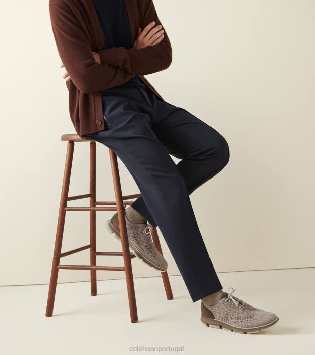 pedra cinza costurada calçados 8Z8F364 homens Cole Haan 4.zerogrand oxford - Image 9