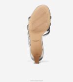 prata metálica calçados 8Z8F143 mulheres Cole Haan sandália adela - Image 6