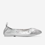 prata metálica calçados 8Z8F97 mulheres Cole Haan balé macio de york