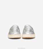 prata metálico-marfim calçados 8Z8F94 mulheres Cole Haan Mocassim Nantucket 2.0 Penny Mocassim - Image 2
