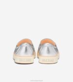 prata metálico-marfim calçados 8Z8F94 mulheres Cole Haan Mocassim Nantucket 2.0 Penny Mocassim - Image 3
