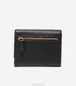 preto acessórios 8Z8F490 mulheres Cole Haan carteira em madeira com três dobras - Image 2