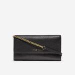 preto acessórios 8Z8F494 mulheres Cole Haan carteira em uma corrente