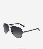preto acessórios 8Z8F586 homens Cole Haan óculos de sol aviador de metal - Image 3