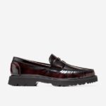 preto-bordô profundo calçados 8Z8F376 homens Cole Haan penny loafer clássico americano